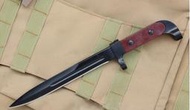 【軍武門】AK47W 保加利亞刺刀 戰術格鬥刀刺刀(黑)野外生存遊戲