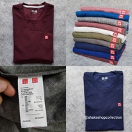 (Unisex) Uniqlo t-shirt with embroidered logo /UNIQLO men O neck / UNIQLO long Sleeve t-shirt