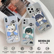 Case Iphone 7 8 7 8 Plus X XS SevenCase [Blue Lock] Casing Hp Aesthetic Casing Hp Character Anime Cassing Hp Motif Cute Clear Case Iphone Softcase Iphone
