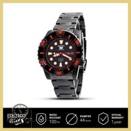 EQUATOR Jam Tangan Pria Seiko 5 SNZJ21K1 Automatic 23 Jewels Black