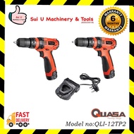 QUASA QLI-12TP2 Twin Pack (12.0V 2-Speed LI-ION Cordless Impact Drill)