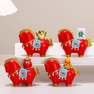 New Year's Home Decoration Good Luck Ornaments 2026 Desktop Horse Decoration H7m4