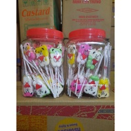 Hard Candy Sticks, Jar of 50 Sticks, Bao An, many lovely and fun images - Always New Date