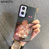 Case For OPPO A36 A76 A96 Sun Protection Silicone Cover Princess Pattern Phone