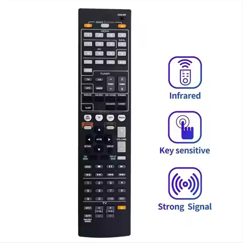 Compatible RAV494 ZF30350 Replacement Remote Control for Yamaha AV Receiver RX-V475 RX-V475BL HTR-40