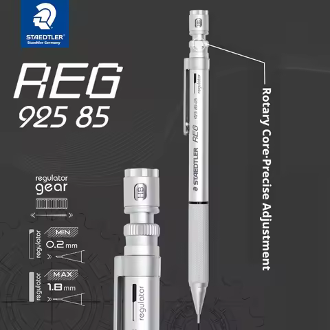 Staedtler 925 Shatter-Proof Mechanical Pencil 0.3~2.0mm Heavy Duty Metal Body For Exams&Technical Dr