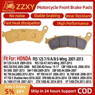 1 Pair Motorcycle Front Brake Pad For HONDA FES 125 7/9/A/B S-Wing 07-13 SH 125i 9/A/B 09-16 NSS 300