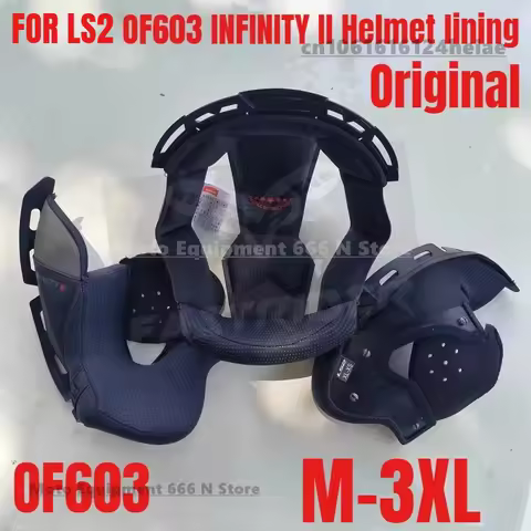 Original LS2 For OF603 INFINITY II Helmet Lining, OF603 Carbon Fiber/glass Fiber Helmet Liner, Helme