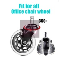 1PC Office Swivel Chair Roller Casters Replacement Wheels 3 inch
