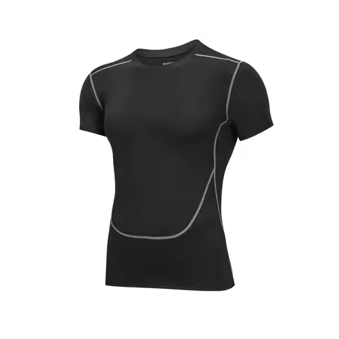 Black Tight T-shirt Running Shirt Men T-shirt Short Sleeve Compression Shirts Gym T Shirt Fitness Sp
