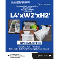 Full Set- Fiberglass Tank with side mirror L4'xW2'xH2'(7/26)