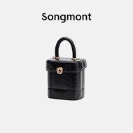 Songmont Small Chocolate Series Box Bag Songmont Lock Designer Portable Bucket Bag