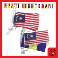 🔥READY STOCK🔥 BENDERA MALAYSIA NEGERI FLAGLINE GANTUNG BERDERET MURAH MERDEKA CAR FLAG HAND FLAG KER