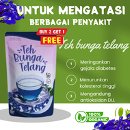 TEH HERBAL BUNGA TELANG ALAMI 100% MURNI DAUN TELANG KERING DAUN TELANG BUBUK BUNGA TELANG ORGANIK