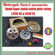 combo set TOBAKI HYPER CLUTCH & CLUTCH PLATE LC135 / LC135 ES hyper clutch plate racing