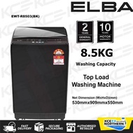 KCE 🔥 ELBA 8.5KG Top Load Washing Machine Washer/Mesin Basuh- EWT-R8503(BK) Electrolux/Haier/Midea/T