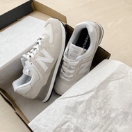 Cool Cushion to explode * Goodki * NEW BALANCE 574 NB574 Gray White Oatmeal Light Men Women Shoes ML