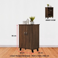 BONTON 2 Door Shoe Rack Cabinet Shoes Cabinet with Door 6 layer Rak kasut kabinet dengan pintu tingg