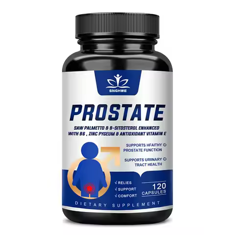 Prostate Saw Palmetto and Beta Sitosterol Supplement Men's Prostate Health Support Size Supports Uri