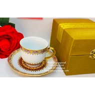 🔥🔥ชุดของขวัญ แก้วน้ำชา กาแฟ เบญจรงค์ กล่องผ้าไหม ถวายพระ ของขวัญ รับไหว้ เกษียณ วันแม่ งานหมั้น งานแต่ง ของที่ระลึกไทย