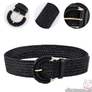 ELEGA Lady Waist Belt Bohemian Woven Vintage Wide Belt Casual Ceinture Belt for Dress Skirt Cowgirl 