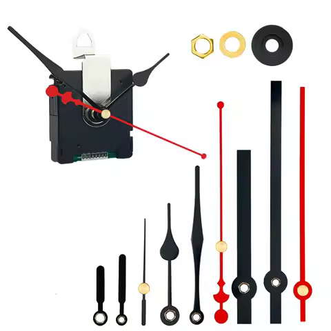 Amazon DIY Watch Movement German DCF Automatic Timing Radio Wave Clock Movement Metal Clock Needles