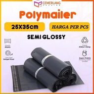 Plastik Packing Polymailer 25x35 Hitam Black Polimailer Online Shop