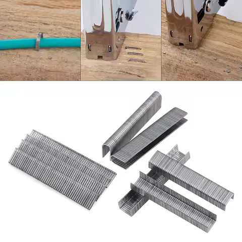 1000pcs Stainless Steel Electric Pneumatic Nail Gun Straight Nail U Nail Fit for Electric Straight N