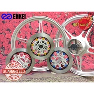 Enkei full cnc FORGED sport rim Disc brakes 220mm Aluminum wheel suitable for for YAMAHA LC135 V4,V5 Silver wheels