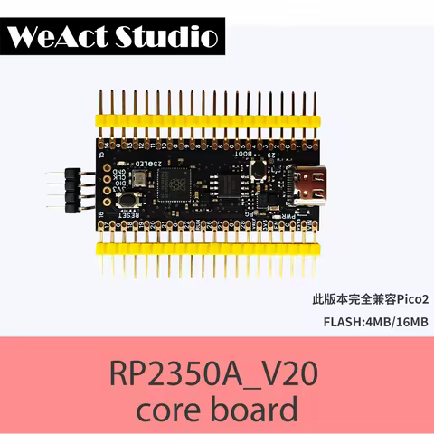 WeAct RP2350A_V20 Completely replace the original PICO2 Raspberry Pi RP2350 RISC-V Hazard3 520KByte 