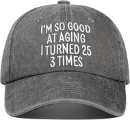 75th Birthday Gifts for Men, for 75 Year Old Women, 75th Birthdays Gift Ideas - Adjustable Baseball 