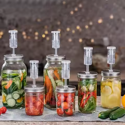 Can Lids Jar Oil Spout Lid Wide Regular Mouth for 70mm 86mm Jar Fermentation Lid Cover with Airlock