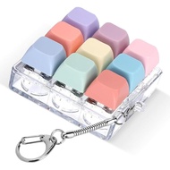 Fidget Keyboard Toy, Fidget Clicker Keychain Stress Relief Button Toy