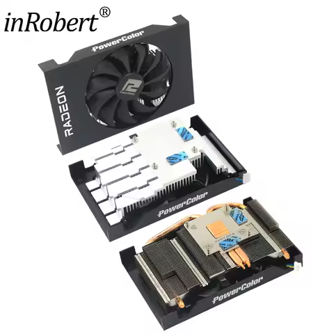 N​ew Original RX6400 RX6500XT Video Card Heatsink For Powercolor RX 6400 6500xt ITX Replacement Grap