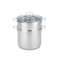 Bộ nồi xửng hấp Inox 5 đáy Kalpen L30PRO size 30cm dung tích 14L chuẩn ĐỨc bảo hành 5 năm