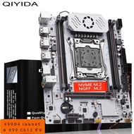 QIYIDA X99 เมนบอร์ด D4 TPM2.0 LGA 2011 3 พร้อม M.2 สล็อตสนับสนุน X99 C612chip DDR4 หน่วยความจํา SATA