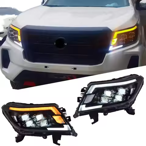 YU GUANG for Nissan Navara Frontier NP300 Navarra LED Head Light 2014 2023 Auto Parts Headlight Upgr