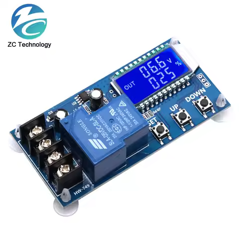 DC 6-60v 30A Storage battery Charging Control Module Protection Board Charger Time Switch LCD Displa