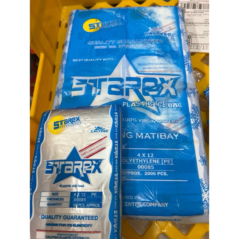 CALYPSO STAREX 4 X 12 PLASTIC ICE BAG ELASTIC