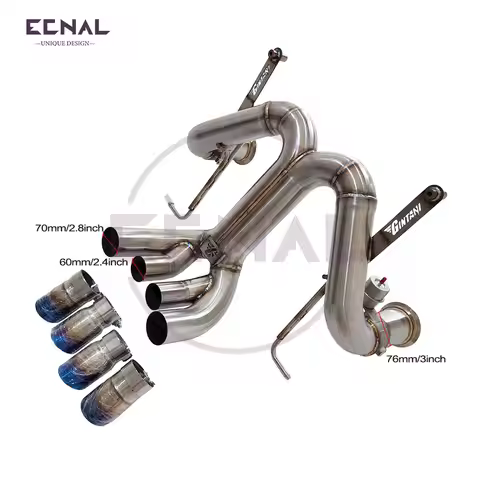 Ecnal Exhaust Sports Valved Axle-back for Lamborghini LP700-4 LP750-4 Gintani Style High Quality SS3