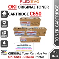 Original OKI C650 Toner Cartridge YA8001-10088G036 YA8001-10088G035 YA8001-10088G034 YA8001-10088G03