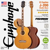 *USA Brand* Epiphone® El Capitan J-200 Studio Acoustic Bass กีตาร์เบสโปร่ง เบสโปร่ง ปิ๊กอัพ Fishman®