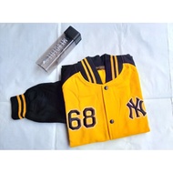 YELLOW BLACK Varsity Baseball Jacket/Embroidered Men's and Women's Baseball Jacket/Jacket