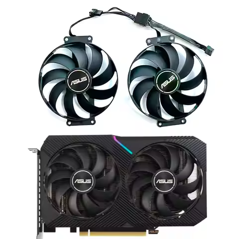 For ASUS DUAL RTX 3060TI MINI、RX 6500XT Video Card Cooling Fan 90MM CF9010U12S T129215SU GTX 1660 16