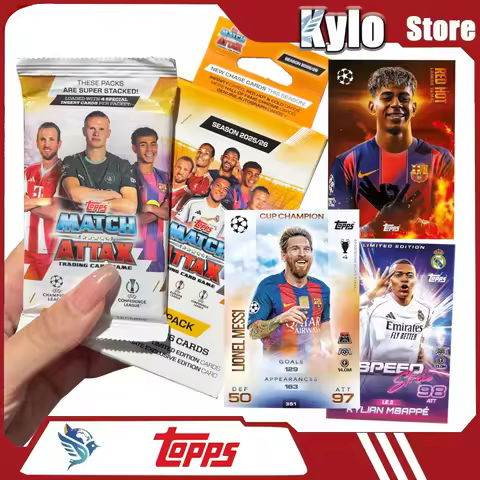Genuine 2025-26 NEW Topps Messi Yamal Mbappé Card Season Match Attax UCC Champions League Series ECO