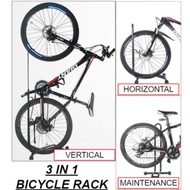 3 in 1 Adjustable Vertical Bicycle Rack Stand / Bike Rack Stand