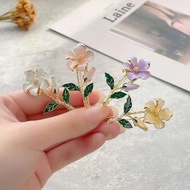 Retro French Colorful Gentle Super Fairy Flower Hairpin Bangs Clips Hair Accessories for Girls