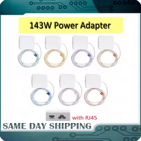 New 143w Power Adapter W/Ethernet A2290 for iMac (24' M1/M3/M4) A2280 A2439 A2438 A2873 A2874 A3137 