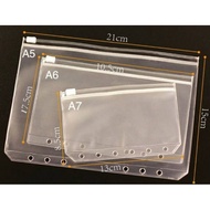 A7, A6, A5 Transparent PVC Planner Zipper Pouch