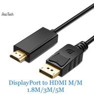 DisplayPort Display Port DP to HDMI Male to Male Cable 1.8M / 3M / 5M